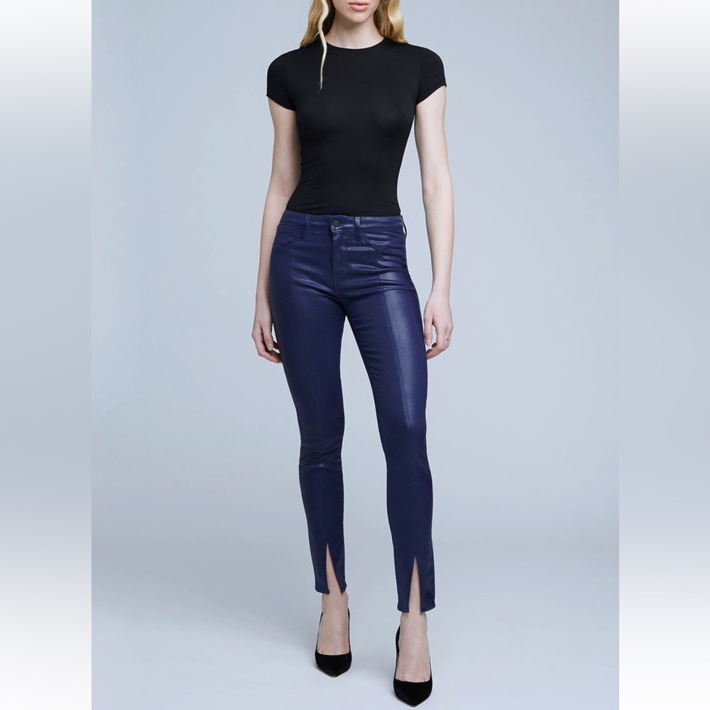 L'AGENCE
Jyothi High Waist Split Ankle Skinny Jeans
MIDNIGHT COATED